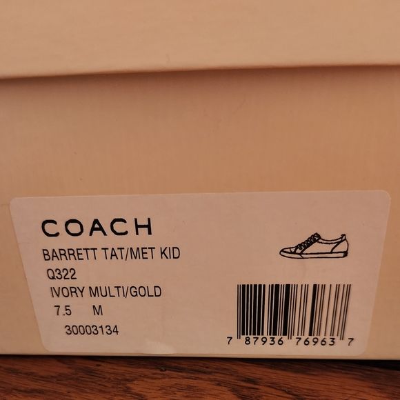 Coach Barrett Sneakers Women's 7.5 - Picture 5 of 8